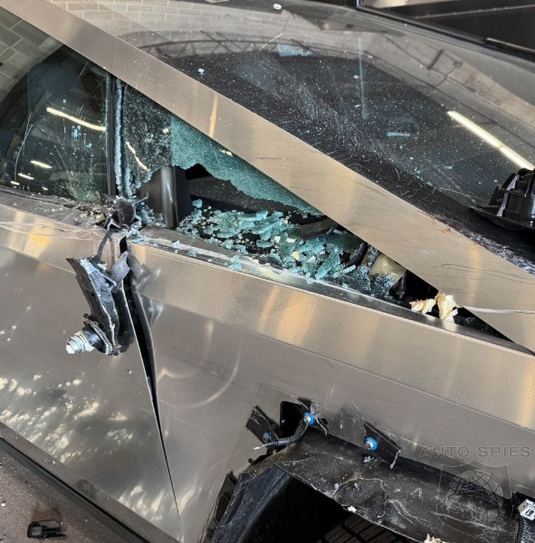 OUCH Cybertruck Gets Mangled By A Big Rig